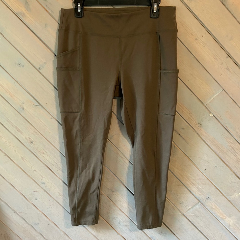 Carhartt Force Utility Leggings Womens Medium Olive Green Cargo‎ Pockets 105321